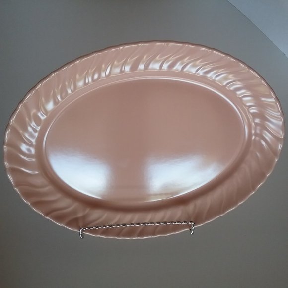 Franciscan Coronado Coral Beige Matte Platter 13" - Picture 4 of 11